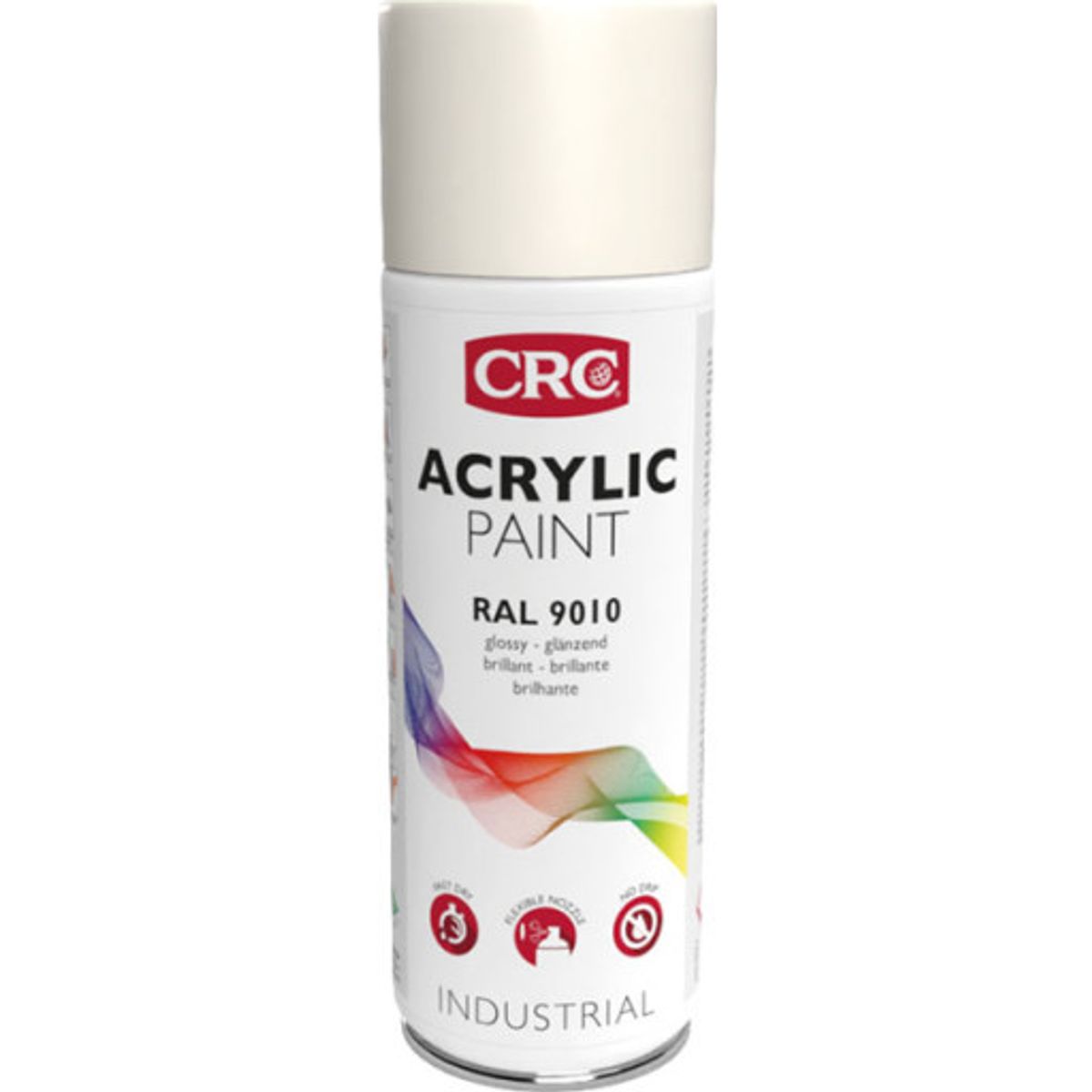 6 stk AKRYL SPRAYMALING, PURE WHITE GLOSSY RAL 9010, AEROSOL 400ML