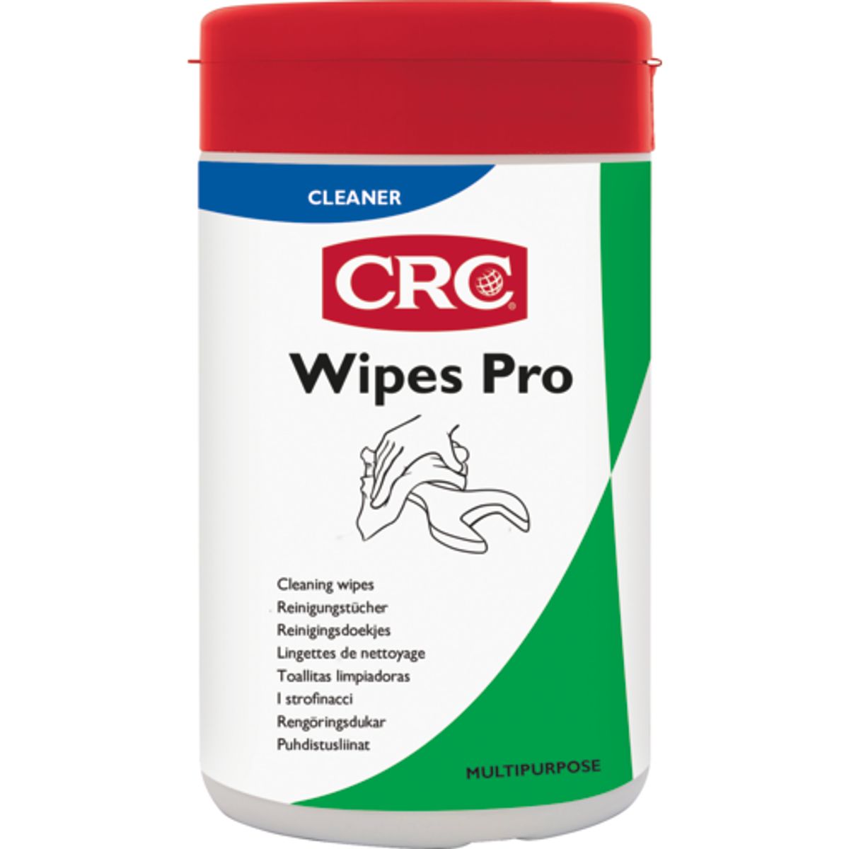 CRC Wipes renseservietter, 50 stk